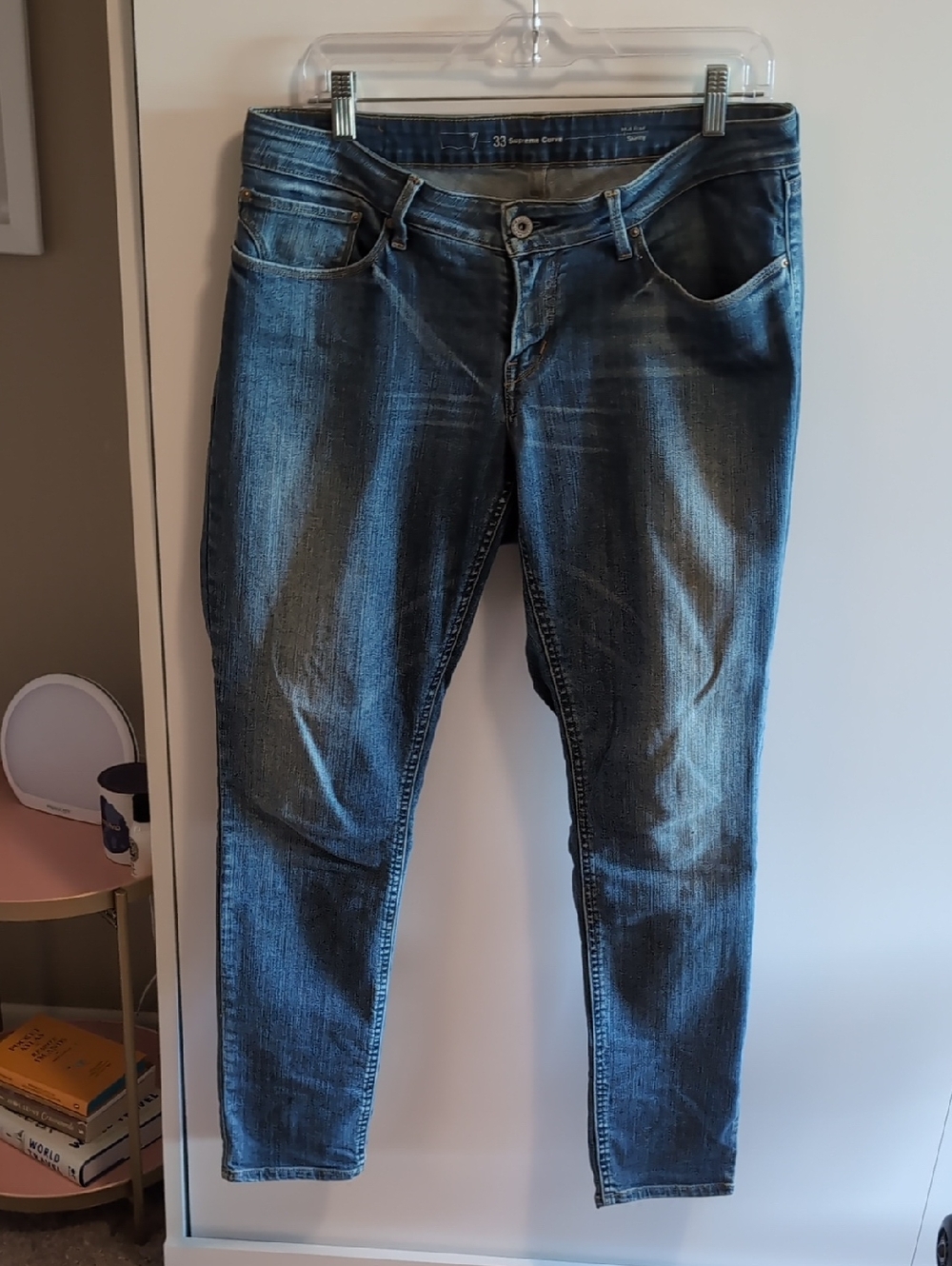 Levi's Women's Supreme Curve Mid Rise Skinny Jeans - Medium Blue Wash